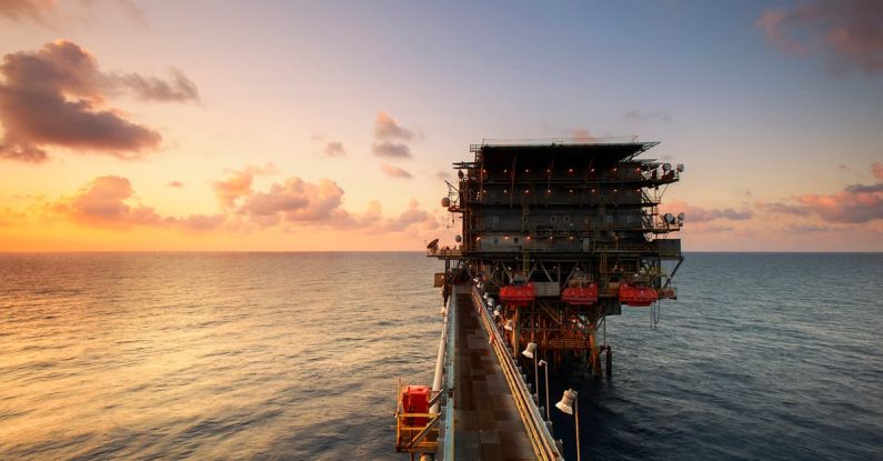 Platform - Offshore Drilling Rig on Body of Water